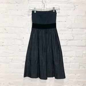 THEORY Strapless denim dress